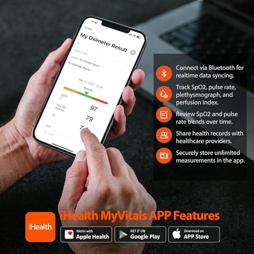 iHealth PO3 Rechargeable Fingertip Pulse Oximeter - Image 3
