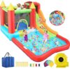 AKEYDIY Inflatable Bounce House With Slide | 13 x 12ft