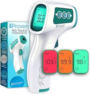 iProvèn Infrared Forehead Thermometer, Touchless, 1sec Instant Readings