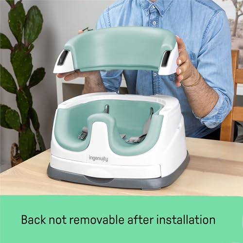 Ingenuity Baby Base 2-in-1 Booster Seat - Mist - Image 4