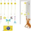 Potaroma Interactive Cat Feather Toys 5 Pcs, Retractable