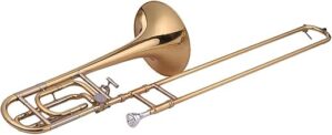 HUAZHIMEI Intermediate Bb Flat Tenor Trombone with F Attachment
