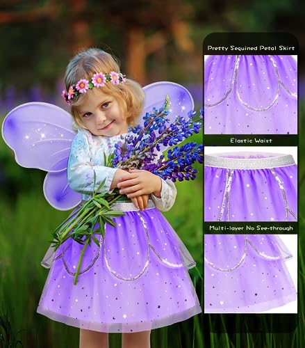 Jeowoqao Kids Princess Dress Up Clothes Set - Image 3
