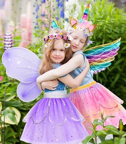 Jeowoqao Kids Princess Dress Up Clothes Set - Image 2