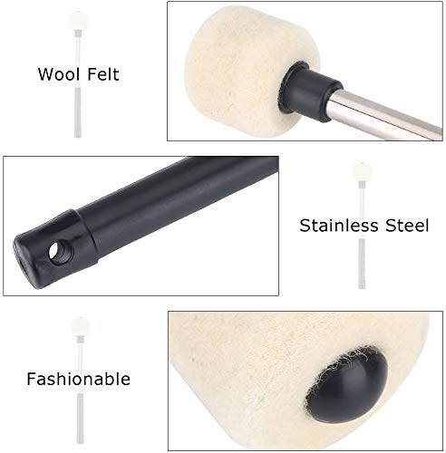 Jiayouy Pair Of Bass Drum Mallets Sticks - Image 4