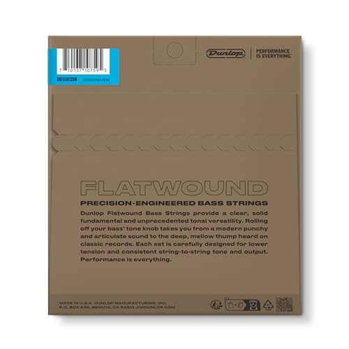 JIM DUNLOP Flatwound Medium Bass Strings DBFS45125M - Image 2