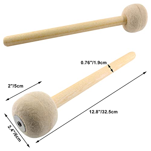 Jiozermi Drum Mallet Wool Felt Sticks, 13.22 Inches - Image 5