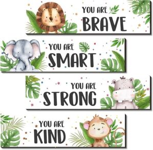 UBLURO Jungle Animals Wall Art - UBLURO