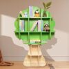 EXPERLAM Kids Bookshelf – 5 Tier Wooden Bookcase