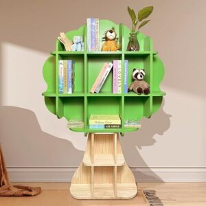 EXPERLAM Kids Bookshelf – 5 Tier Wooden Bookcase