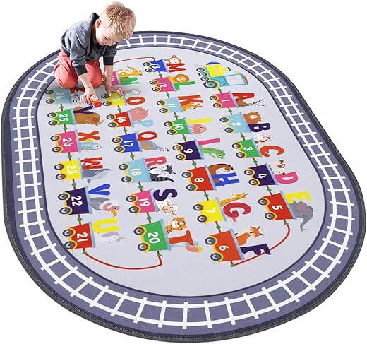 HiiARug Kids Carpet Playmat Rug ABC Alphabet