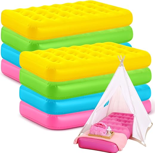 Leyndo Kids Inflatable Airbed Camping Pad 8 Pack