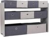 Humble Crew Kids Toy Organizer With 9 Bins, Grey