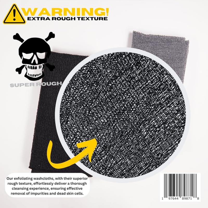 Killer Exfoliator Extra Rough Exfoliating Washcloth, 2 Count - Image 5