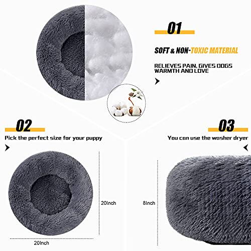 Kimpets Calming Round Donut Washable Dog Bed (20") - Image 5
