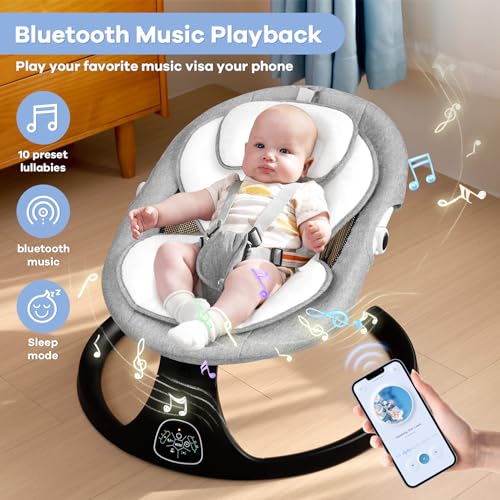 kmaier Electric Baby Swing With 5 Speeds - Image 5