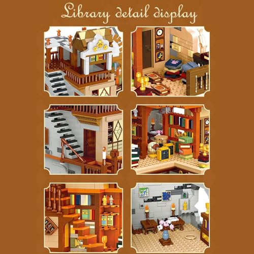 kowkis Medieval European Library Building Kit (3294 Pcs) - Image 4