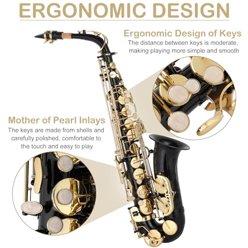 Ktaxon Alto Saxophone Drop E Brass Full Kit - Image 2
