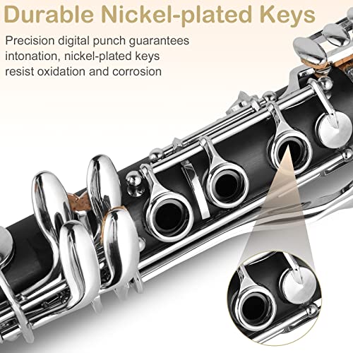Ktaxon Bb Clarinet For Beginners, 17 Keys B Flat - Image 4