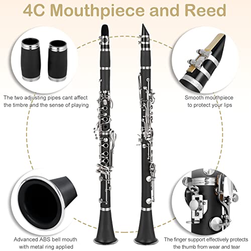 Ktaxon Bb Clarinet For Beginners, 17 Keys B Flat - Image 2