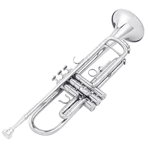 Ktaxon Bb Standard Trumpet With Hard Case, Silver - Image 2