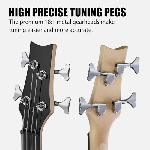 Ktaxon Electric Bass Guitar Beginner Kit (Sunset) - Image 2