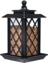 Vivace Large Bird Feeders, 3.2lb Capacity, Black