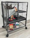 Mcage Large Two-Tier Small Animal Cage with Stand