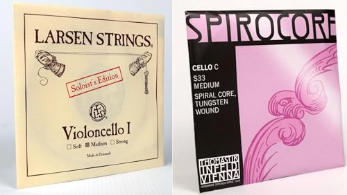 Larsen Solo Cello / Spirocore Tungsten Cello Strings 4/4 Set Larsen Solo - Image 2
