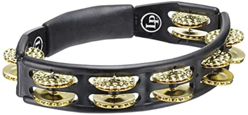 Latin Percussion LP174 Cyclops Dimpled Brass Jingles Tambourine - Image 3