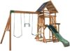 KidKraft Lawnmeadow Wooden Swing Set/Playset 123XYZ