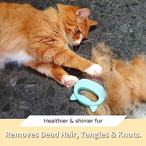Leo's Paw Pet Hair Removal Shell Comb Deshedding Brush - Image 4