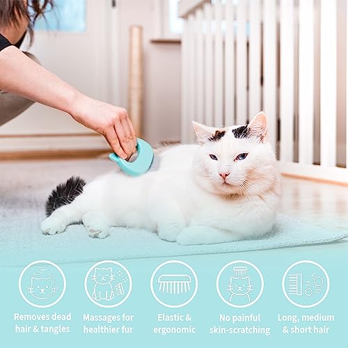Leo's Paw Pet Hair Removal Shell Comb Deshedding Brush - Image 2