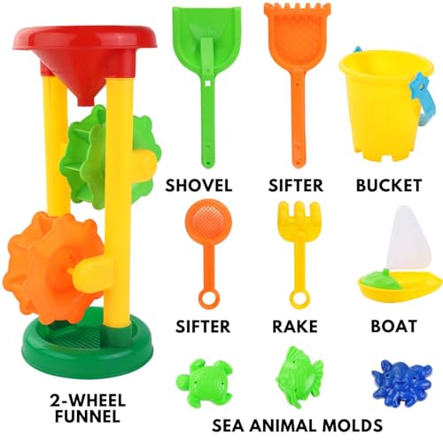 Liberty Imports Double Sand & Water Wheel Tower Set - Image 5