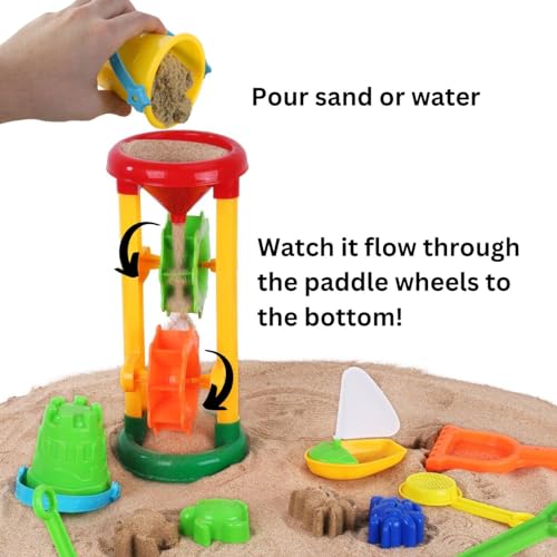 Liberty Imports Double Sand & Water Wheel Tower Set - Image 2