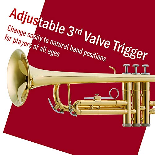 Libretto Gold Lacquer Bb Trumpet Set, Rose Brass - Image 3
