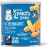 Gerber Lil Crunchies Mild Cheddar, 1.48 OZ (Pack of 6)