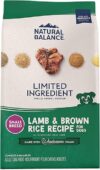 Natural Balance Limited Ingredient Small-Breed Dog Food, Lamb & Rice, 12 Pound