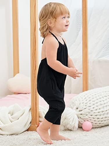 Lindanina Baby Backless Strap Halter Romper Pants - Image 3