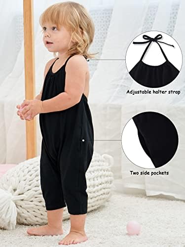 Lindanina Baby Backless Strap Halter Romper Pants - Image 5