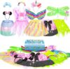 Jeowoqao Little Girl Dress Up Costumes 13pc