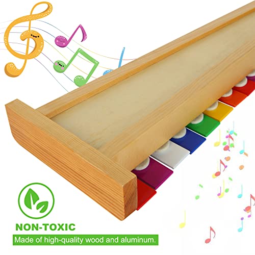 LOLYSIC 15 Tone Colorful Wooden Xylophone with Mallets - Image 5