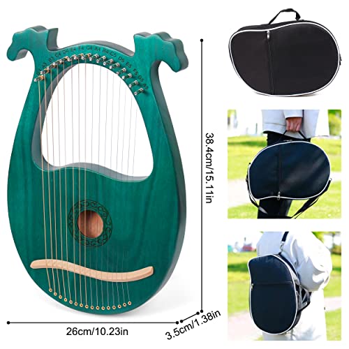 LOMUTY Lyre Harp 16 Metal String Instrument - Image 5