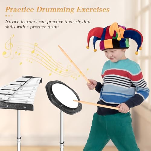 Lunalazeo 32 Note Glockenspiel Bell Kit with Stand - Image 2