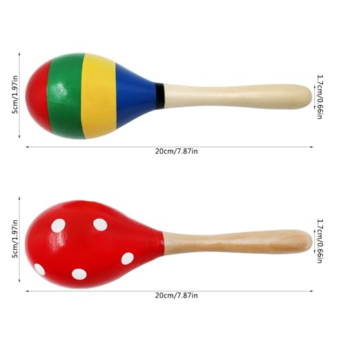 lyfLux 4 Pcs Maracas Hand Percussion Instruments - Image 5