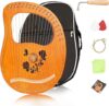 Cuecutie Lyre Harp 19 String Rose Portable Mahogany