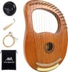 AKLOT Lyre Harp With 16 Metal Strings