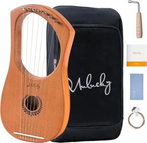Mulucky Lyre Harp With Tuning Wrench MLH701