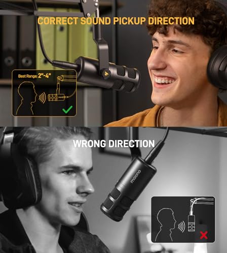 MAONO XLR Podcast Dynamic Microphone With Boom Arm - Image 5