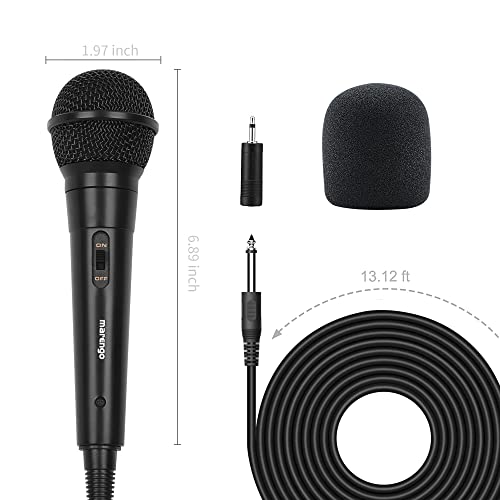 Marengo Handheld Wired Microphone, Cardioid Dynamic Vocal Mic - Image 5